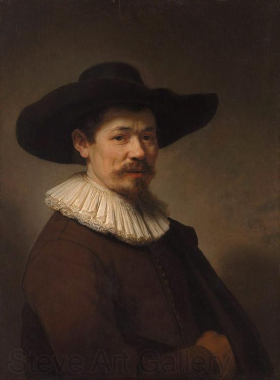 REMBRANDT Harmenszoon van Rijn Portrait of Herman Doomer (mk33) Norge oil painting art
